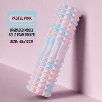 Rouleau de massage en mousse EVA haute densité pour Pilates, yoga, massage musculaire, libération des fascias du dos et des mollets, usage en salle de sport et à domicile