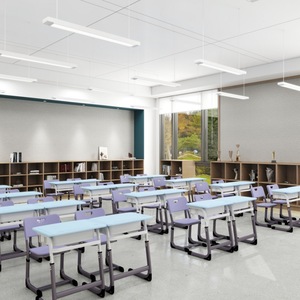 Ekintop Wholesale Modern Comfortable Steel <strong>Student</strong> Classroom Desk and Chair School Furniture Equipment <strong>Suppliers</strong> Manufacturero - Product Image 2
