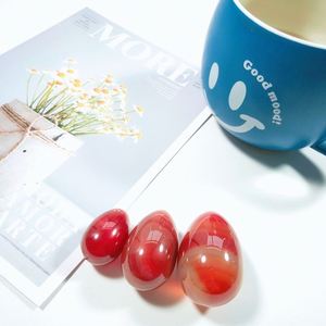 Œufs de jade quartz rose de dubaï, produits unisexes japonais, œufs en cornaline, kegel, rose - Product Image 1