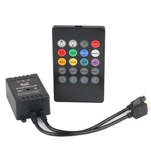 Salida dual 44 Key Brillo Dimmer 12V RGB Música Control <span class=keywords><strong>de</strong></span> <span class=keywords><strong>sonido</strong></span> Luz Coche IR Control remoto para tira <span class=keywords><strong>de</strong></span> LED - Product Image 5