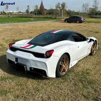 Kit carrosserie en fibre de carbone sèche style SP pour modification Ferrari 458, pare-chocs avant, pare-chocs arrière, jupes latérales, capot moteur