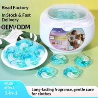 Capsules de lessive parfumées marine, détergent concentré, élimination des taches, parfum longue durée, coffret cadeau, 75%-80% actif