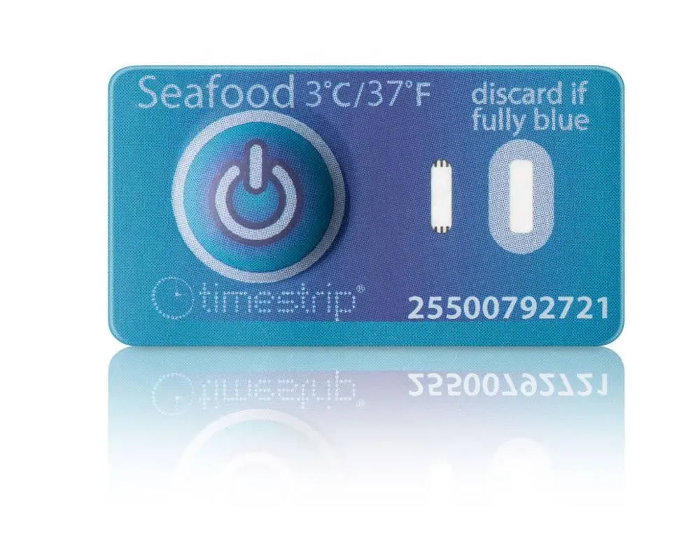 Timestrip temperature monitoring Label 3C 8C 10C time and temperature indicator sticker for Seafood Blood Medical Storage