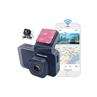 Caméra DVR de voiture 3 pouces, dashcam 720P+480P Wifi, enregistreur DVR avant et arrière, enregistrement en boucle, capteur G