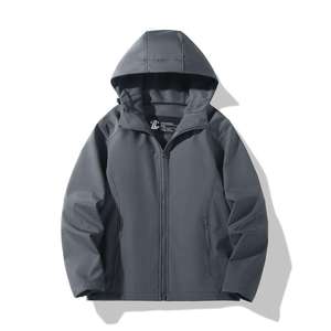 <b>Soft</b> <b>Shell</b> Men's Windbreaker <b>Jacket</b> Waterproof Lightweight <b>Hooded</b> Hiking Breathable Polyester Nylon Windbreaker Tracksuit - Product Image 1