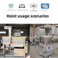 Lève-conteneurs électrique 200L pour la transformation alimentaire, machine de levage de bacs, élévateur de chargement, élévateur de godets, déverseur de colonne