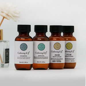 Set di Accessori da Bagno di Lusso Personalizzati, Bottiglie Mini in Plastica per Shampoo da <span class=keywords><strong>Hotel</strong></span> 30 ml, Forniture per l'Ospitalità - Product Image 2