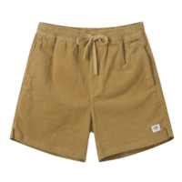 Velours côtelé doux hommes Shorts en gros personnalisé toile tissu 1 pièce décontracté impression numérique motif impression conseil Shorts tricoté