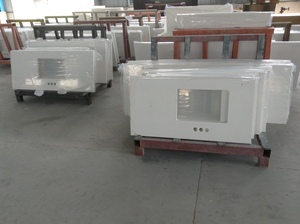 Bán buôn màu xám tĩnh mạch trắng calacatta nhà bếp worktop benchtop đá cẩm thạch Granite truy cập hàng đầu thạch anh - Product Image 6