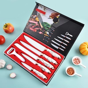 Multifunction 6 Piece Stainless Steel Marble Coating Kitchen <b>Knife</b> <b>Set</b> Kitchen Chef <b>Knife</b> <b>Set</b> for Kitchen - Product Image 6