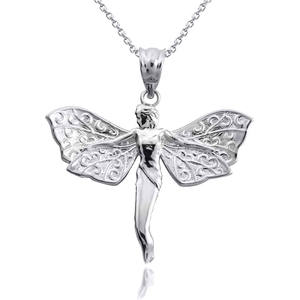 Gioielli <span class=keywords><strong>Fantasy</strong></span> OEM/ODM - Charm Personalizzato con Ali di Fata e <span class=keywords><strong>Angelo</strong></span> in Acciaio Inossidabile 316L Anti-Ossidazione con Zirconi PVD - Product Image 2