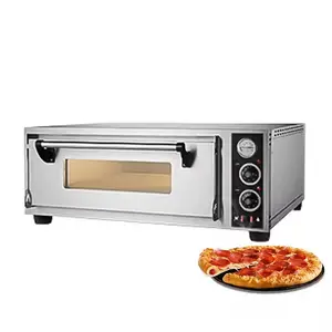 Nouveau four à pizza électrique commercial à 1 couche chauffage rapide pour restaurants hôtels magasins d'alimentation