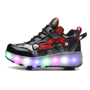 Children's Light Up Roller Shoes With Dual Wheels Size 27-43 For Kids Sport Wear - Product Image 5