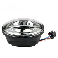 Nouveau phare LED H4 5,75 pouces 50W avec feux de jour et clignotants jaunes/blancs, étanche IP68, ampoule 12V