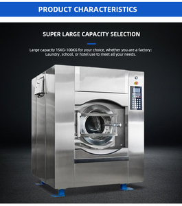 Lavadora <span class=keywords><strong>y</strong></span> Secadora Industrial Comercial <span class=keywords><strong>de</strong></span> 15kg-100kg en Oferta, Lavadora Automática para Negocios <span class=keywords><strong>de</strong></span> Lavandería - Product Image 5