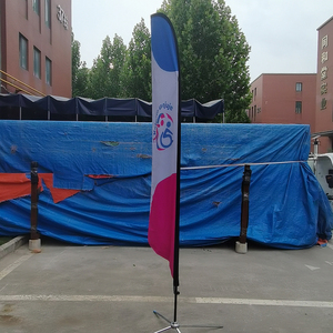 Mercado Marketing Pluma <span class=keywords><strong>Banner</strong></span> Banderas Tear Drop Banners con Logo Bolsa <span class=keywords><strong>de</strong></span> <span class=keywords><strong>agua</strong></span> X Base plegable - Product Image 4