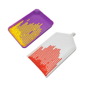 Imbuto diamanti Painting vassoio <span class=keywords><strong>di</strong></span> grande capacità fai da te mosaico arte artigianato 5D fatto a mano in plastica <span class=keywords><strong>viola</strong></span> accessori per strumenti artigianali - Product Image 4