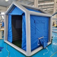 Tente de décontamination gonflable d'extérieur, cabine de pulvérisation gonflable, tente pneumatique imperméable pour 8 personnes