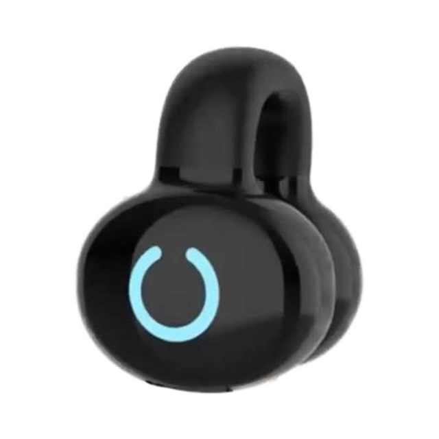YX09 Wireless On-Ear Earbuds Single Sports Headphones with LED Battery Indicator Gaming Clip Earphones