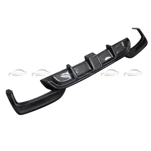 MT Style Rear Bumper Lip Carbon Fiber Fins Spoiler Winglet Splitter with <b>LED</b> <b>Diffuser</b> for BMW F06 F12 F13 M6 2014+ - Product Image 6