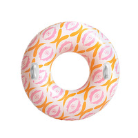 Anneau de natation gonflable, design à la mode, prix d'usine, animal rose, anneau flottant pour adultes et enfants