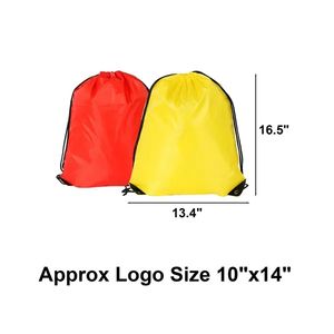 Fashionable Sports <b>Drawstring</b> <b>Backpack</b> with Polyester Lining Waterproof Cinch Sack Storage Bags for School Gym Travel - Product Image 3