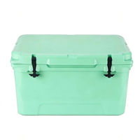Glacière isotherme rotomoulée en PE de 65 L, étanche, écologique, pour stockage de glace sèche, réutilisable, conception anti-fuite pour l'extérieur