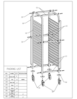 OEM ODM Support commercial en acier inoxydable pour chariot à casseroles avec roulettes Support en verre pour lave-vaisselle pour équipement de cuisine d'hôtel