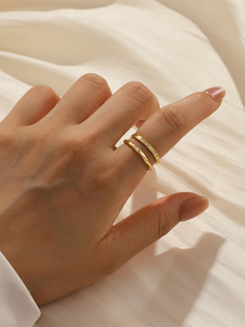 แหวนเงินแท้ 925 ดีไซน์รูปดาว ขนาด 7 ชุบทอง 18k จาก CANNER Jewelry - Product Image 6