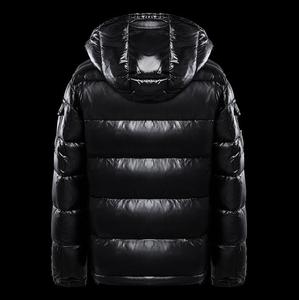 Veste en coton, veste grande taille pour couple noir et rouge, manteaux à capuche et velours épais - Product Image 3