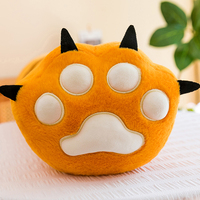 Vente directe usine : Jouet en peluche patte de chat, coussin rembourré à rayures longues, deux options de couleur, pour coussin de sommeil, décoration intérieure, cadeau