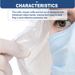 Hubei Haixin แผ่นกันสารเคมี <span class=keywords><strong>PPE</strong></span> hazmat <span class=keywords><strong>ชุด</strong></span>ป้องกันใช้แล้วทิ้ง<span class=keywords><strong>ชุด</strong></span>ช่างทาสีสำหรับงานหนัก - Product Image 3