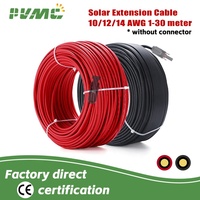 Cable de Alimentación XIONGISOLAR de 1m, Cobre Estañado, Aislamiento XLPE/XLPO, 0.6/1KV CA, Revestimiento de Goma, IP67 Impermeable, 12AWG/4MM2