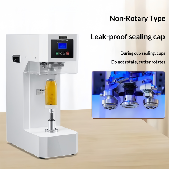 Fully Automatic Sealing Machine for Commercial Plastic Can with Aluminum Cap