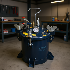 Vevor Spray <b>Paint</b> Pressure Pot Tank 10L 70Psi Max Air Metal Rack For Automotive Home Decor Painting Industry - Product Image 2