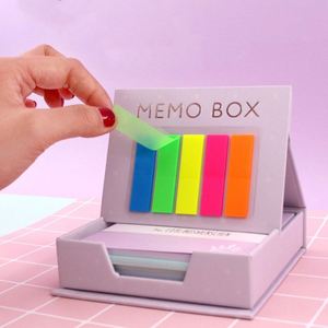 High Quality Storage Notepad Box with Colorful Sticky Notes for <b>Students</b>/office Clerks/<b>teacher</b>/staff Stationery Daily Ues <b>Gift</b> - Product Image 1