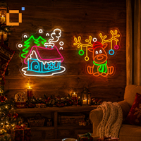 Bandes lumineuses LED flexibles néon noires 360°, découpables sur mesure, matériau pour la création de lettres lumineuses pour enseignes extérieures de restaurants et devantures de magasins