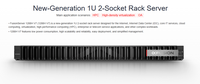 Serveur en rack FusionServer 1288H V5 V6 V7 1U, double processeur Intel Xeon, jusqu'à 32 DIMMs, PCIe 5.0, NVMe, Cloud