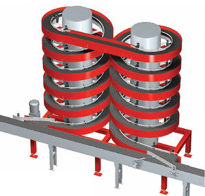Sekrup Konveyor Pabrik 400Mm Lebar Kotak Karton Tugas Berat Memberikan Rantai Konveyor Spiral - Product Image 3