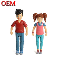 Ensemble de figurines personnalisées Sweet Family Doll House People Action Figure Set Accessoires Play Inclut Parents Frères et sœurs et animaux de compagnie Action Figure Toy