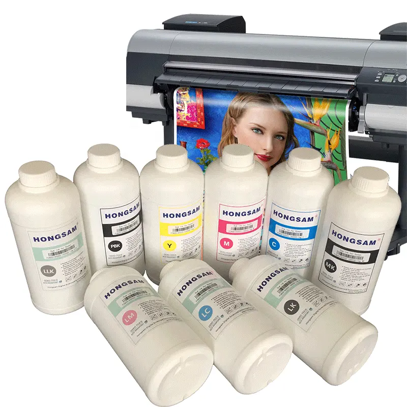 Hongsam Hochwertige 1L 5L 20L Pigment tinte auf Wasserbasis Art Paper Photo Printing Ink für Canon ipf