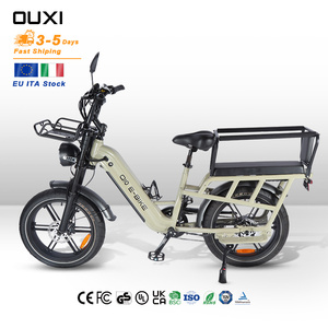 <span class=keywords><strong>Vélo</strong></span> cargo électrique pour la livraison de nourriture, moteur sans balais 48V 250W, batterie lithium 15AH, cadre en aluminium 7 vitesses, freins à disque hydrauliques - Product Image 1