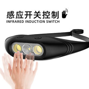 Lampe frontale rechargeable Ningbo JD-H308 1200 mAh à LED avec détection de mouvement pour l'extérieur et l'exploitation minière - Product Image 3