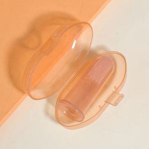 Brosse à dents pour bébé 2024 avec étui, brosse à dents pour doigt de bébé, brosse à dents en silicone pour enfants, brosse à dents pour doigt sécurisée pour enfants - Product Image 4