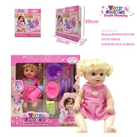 Poupées de 14 pouces qui boivent de l'eau et font pipi, poupées bébés nouveau-nés, corps en PP, main en vinyle, jouet réconfortant, poupée bébé de 34 cm pour garçons et filles