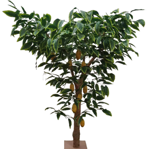 Mô phỏng cây ca cao cây ăn quả tùy chỉnh cây xanh sàn lớn Bonsai trang trí vườn cây ca cao nhân tạo - Product Image 1