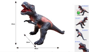 Jouets de dinosaure en plastique <span class=keywords><strong>PVC</strong></span> simulation peut être vocal grand dinosaure cadeaux de noël pour enfants - Product Image 6
