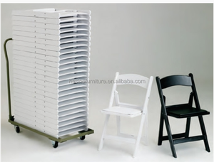 كرسي من البلاستيك البلاستيكي رخيص الثمن باللون الأسود قابل للطي للاستخدام في الأماكن الخارجية في حفلات الزفاف - Product Image 4