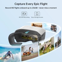 Lunettes FPV Walksnail Ascent HD avec écran LCD 4,5 pouces 1080P et antenne à gain élevé 4,9 dBi pour drones et voitures RC