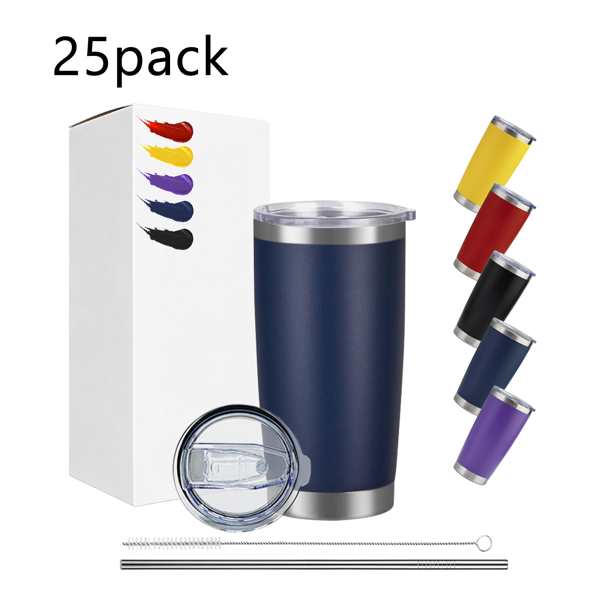 Gobelet de 20 oz de couleurs mélangées